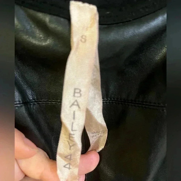 [S]Bailey 44 Anthropologie Faux Leather  mini Tank Dress Bodycon - Picture 3 of 6